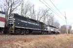 Rear side views of the motive power on the M&NJ TFT Train 